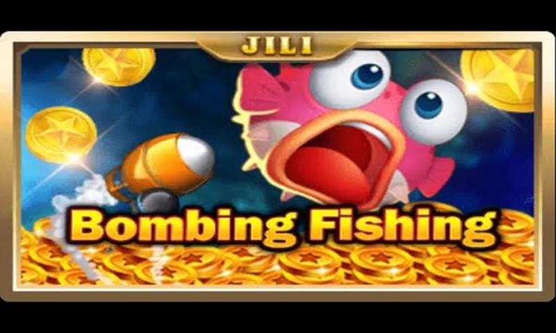 JILI Bombing Fishing arcade game with explosive depth charges and golden treasure chests